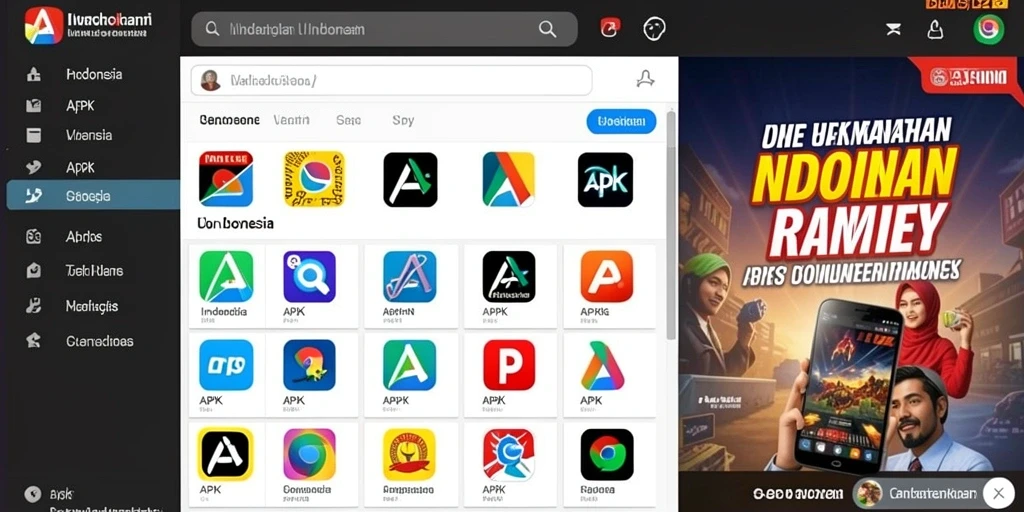 idrgame - Screenshot menunjukkan berbagai mode permainan yang tersedia.
